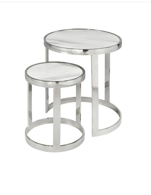 PB-11RIL 2 Pc Round Nesting Table- GY505