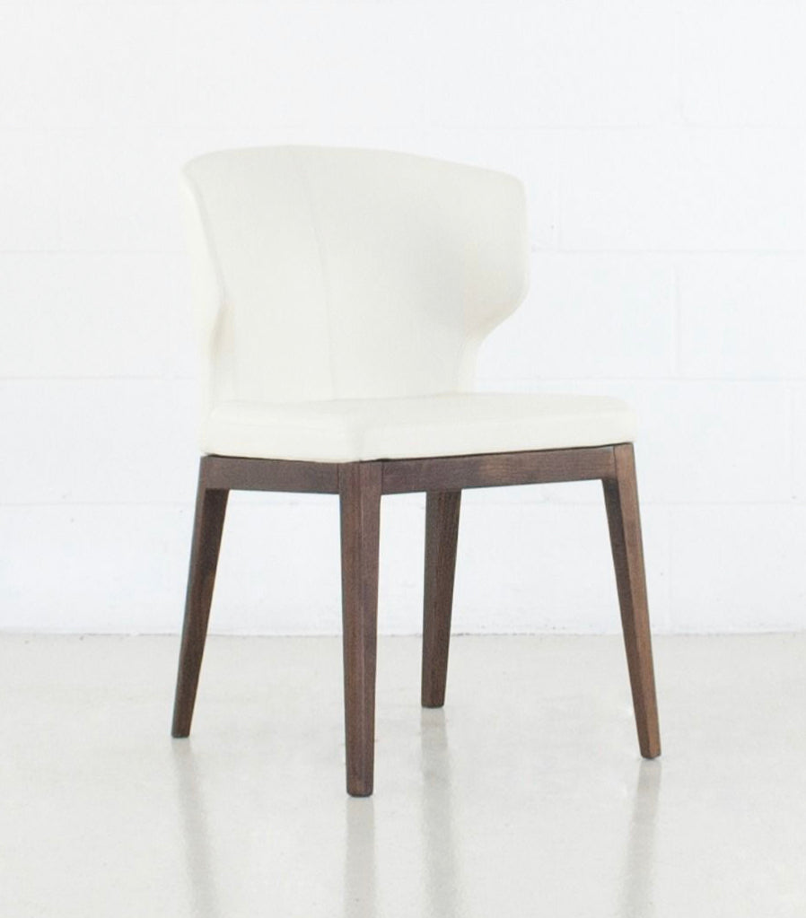 PB-20CAB Dining Chair Faux Leather -Walnut Leg