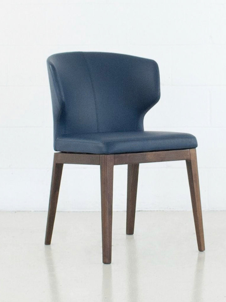 PB-20CAB Dining Chair Faux Leather -Walnut Leg