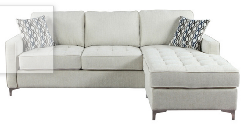 PB-10-9049 Reversible Sectional with Storage Chaise with 2 Pillows