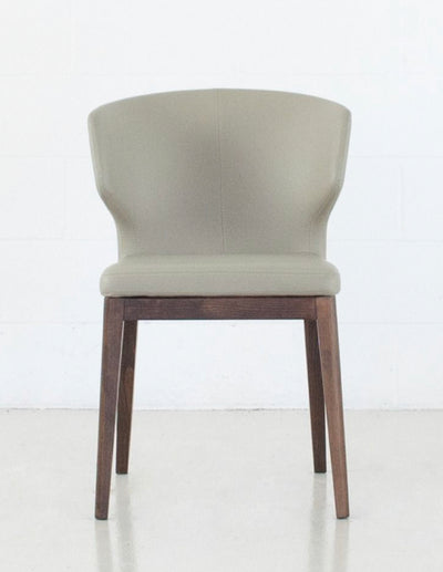 PB-20CAB Dining Chair Faux Leather -Walnut Leg