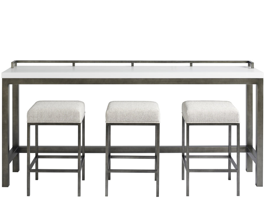 affordable console table with stools