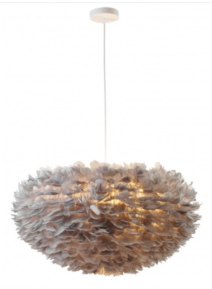 Goose Feathers Ball Chandelier -DLS19C29W - 29.5D