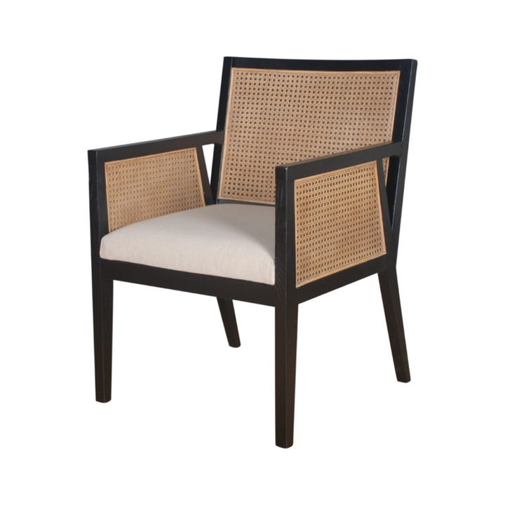 PB-28ANT Cane Dining Chair-Arm Chair