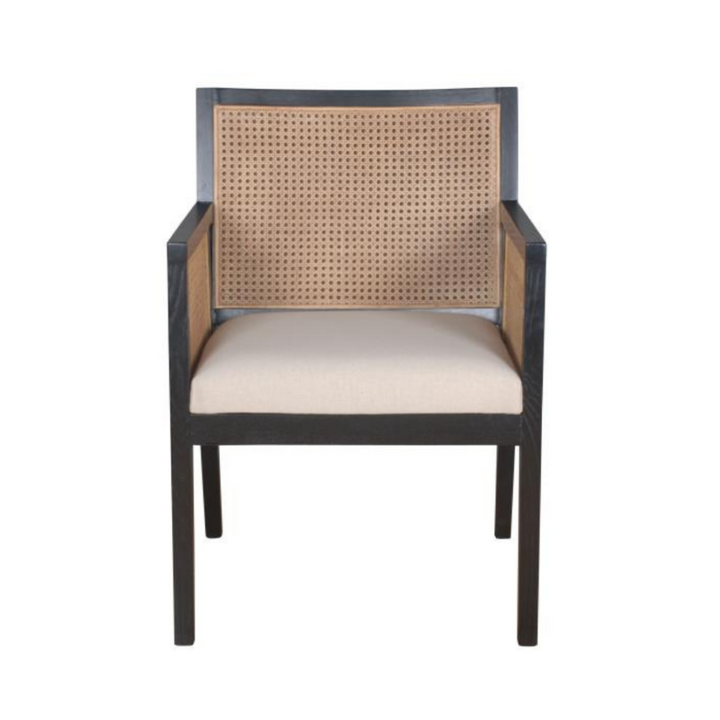 PB-28ANT Cane Dining Chair-Arm Chair