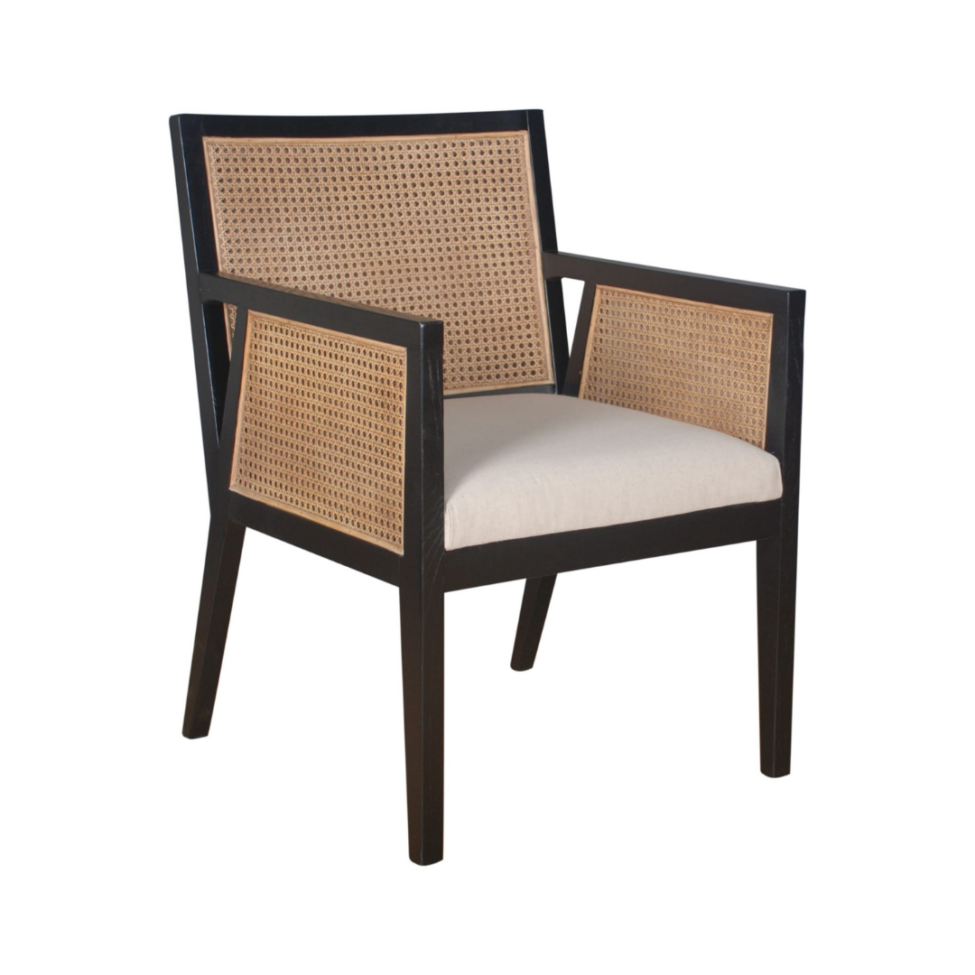 PB-28ANT Cane Dining Chair-Arm Chair