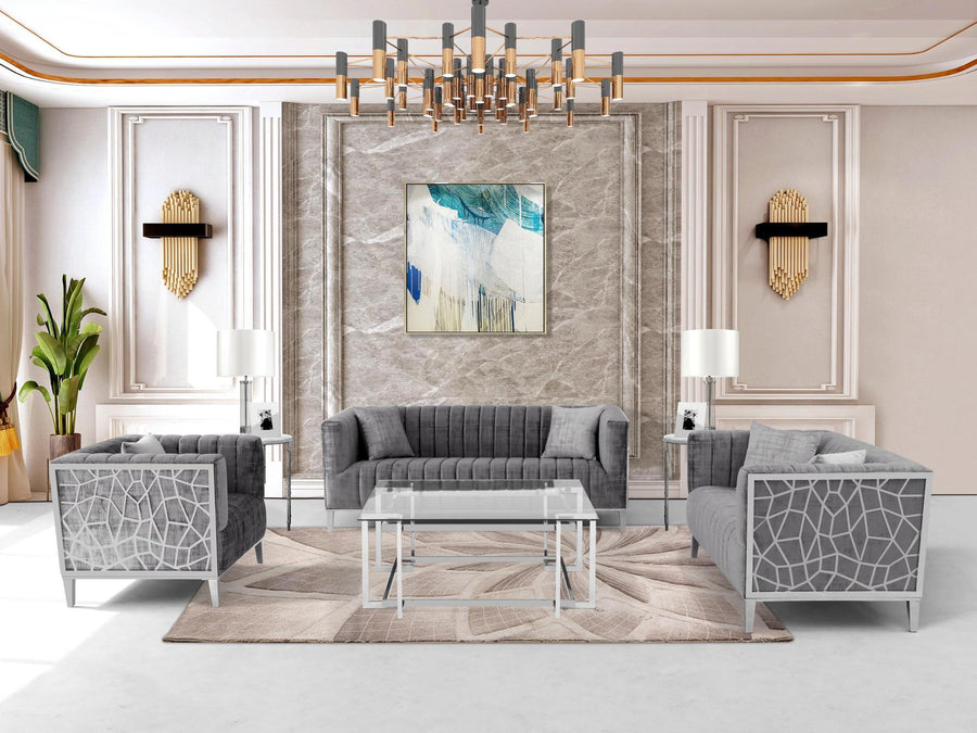 Luxury velvet sofa design