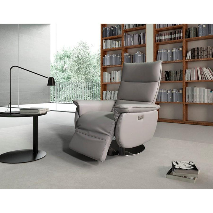 PB-26 Aston Leather Recliner-Palma-Brava