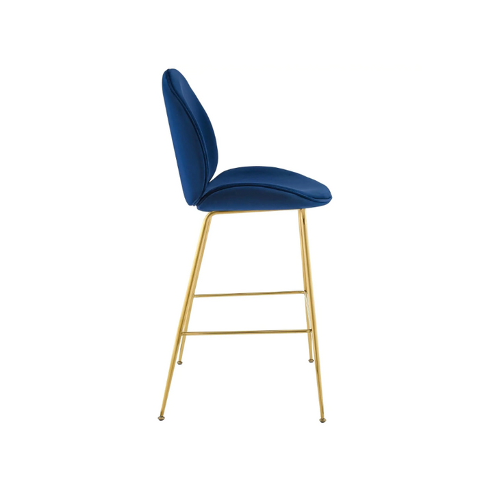 PB-28LOT Velvet Counterstool-Slim Seat - Gold