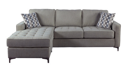 PB-10-9049 Reversible Sectional with Storage Chaise with 2 Pillows