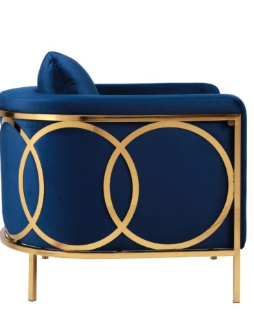 Gold Circle Accent Chair