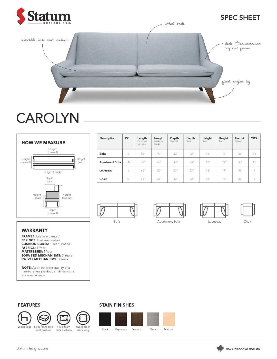 Carolyn Sofa-Palma-Brava