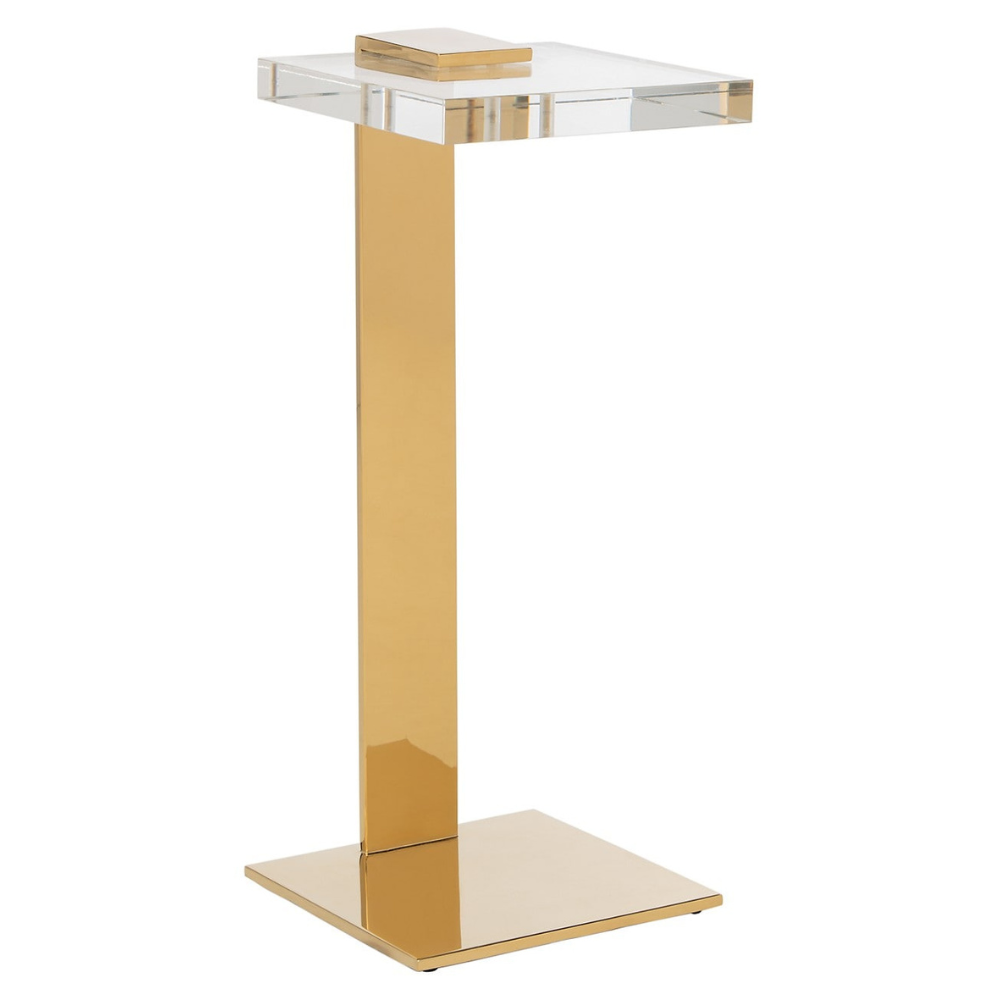 PB-28GER Acrylic Gold Tea Table