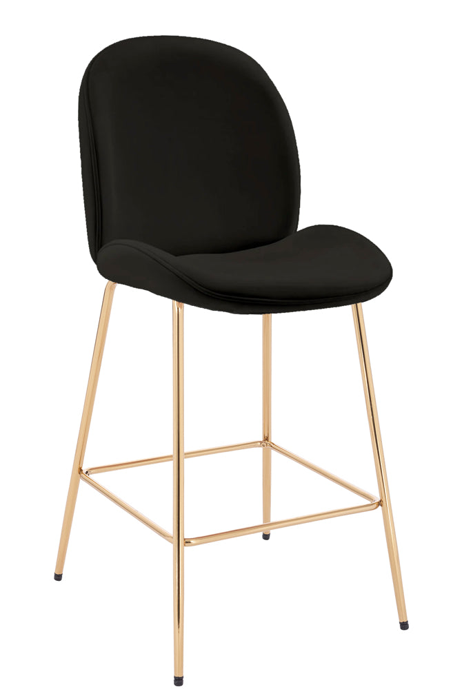 PB-28LOT Velvet Counterstool-Slim Seat - Gold