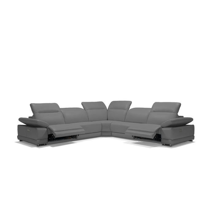 PB-26 Escape Italian Leather Sectional- 3 Power Recliners