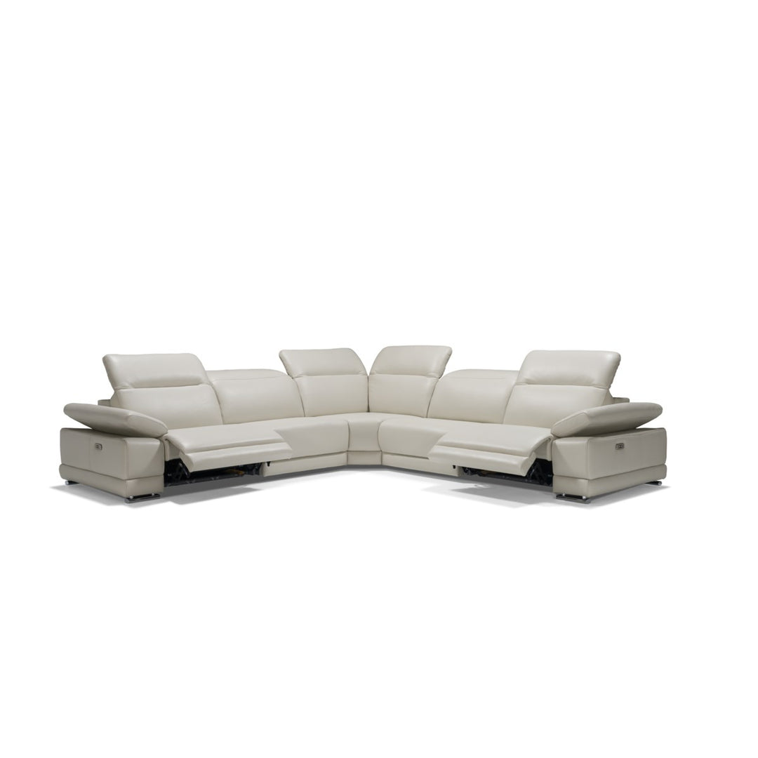 PB-26 Escape Italian Leather Sectional- 3 Power Recliners