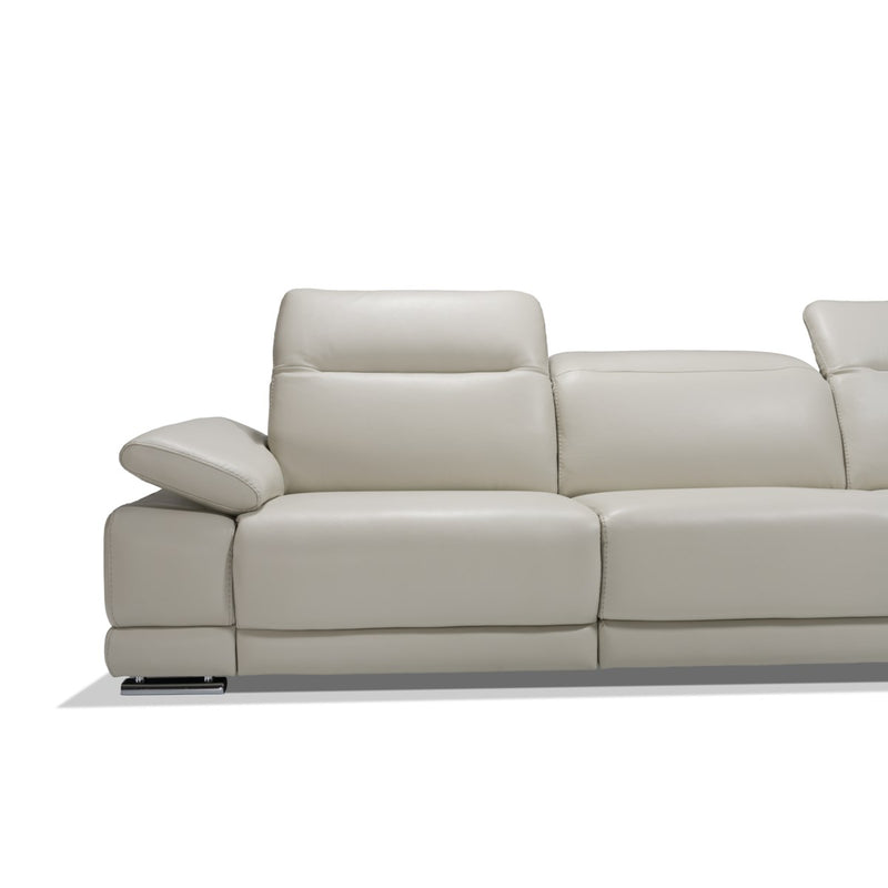 PB-26ESC Italian Leather Sectional- 3 Power Recliners