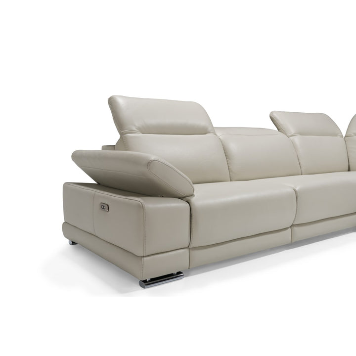 PB-26 Escape Italian Leather Sectional- 3 Power Recliners