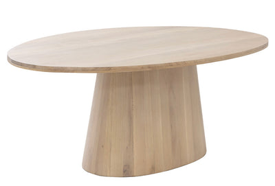 PB-06ELI Oval Light Oak Dining Table- 84”