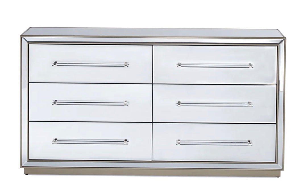 PB-11-103098 Mirrored 6 Drawer Dresser