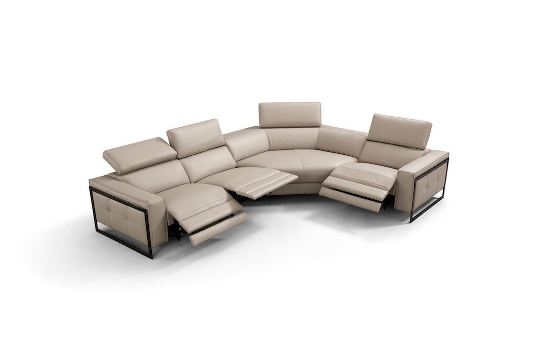 PB-24-i829 Italian Leather  2 POWER Recliners and Chaise