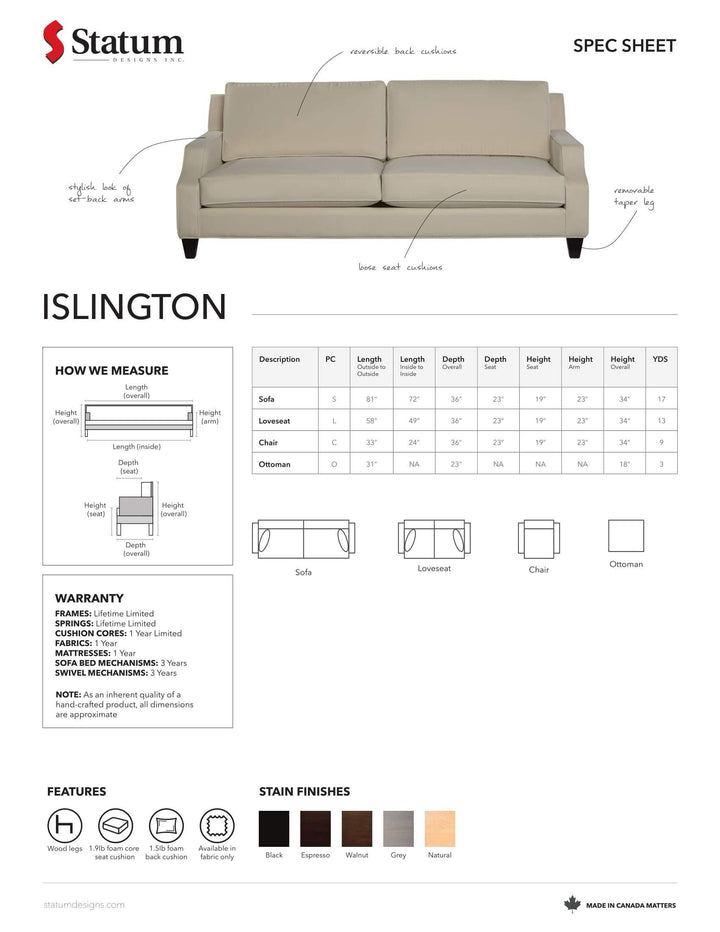 Islington Sofa-Palma-Brava