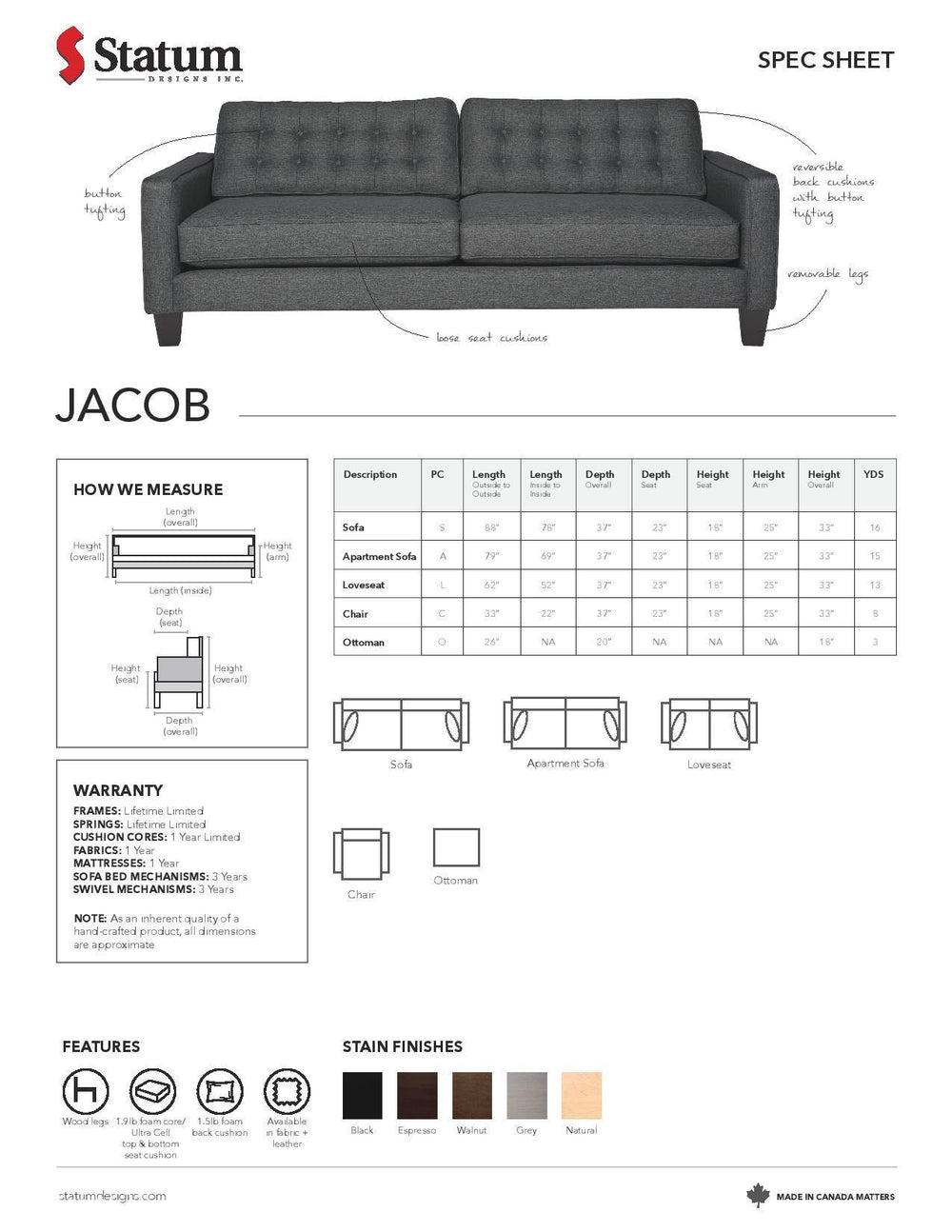 Jacob Sofa-Palma-Brava