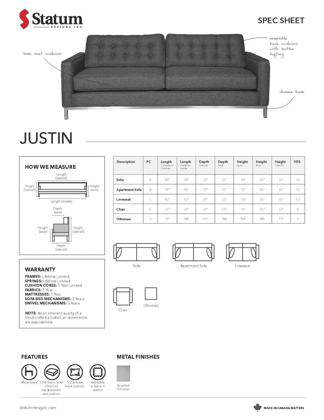 Justin Sofa-Palma-Brava