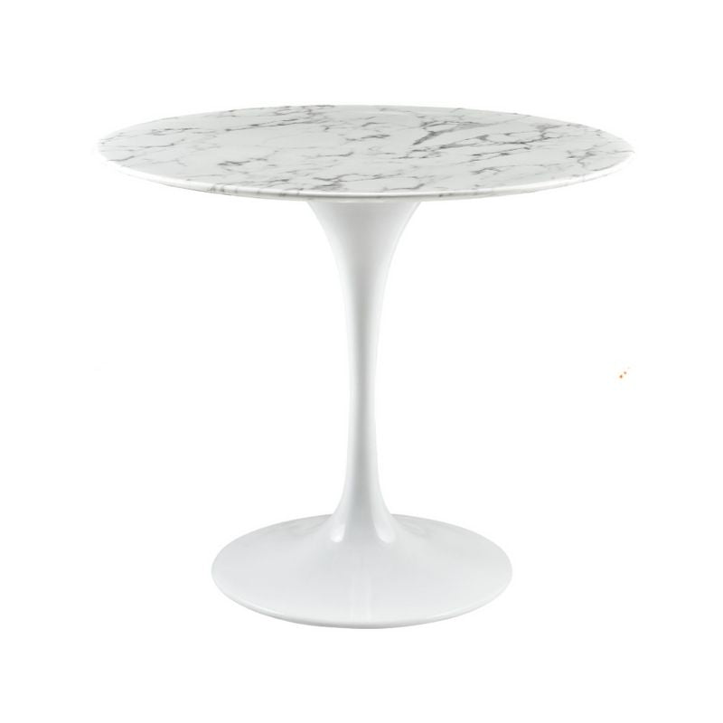 PB-28LEO  Round Faux Marble Dining Table - Condo Size