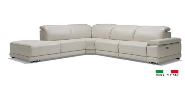 PB-26 Escape Italian Leather Sectional - 1 Power Recliner