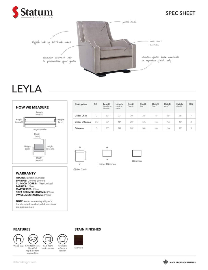 Leyla Glider Chair-Palma-Brava