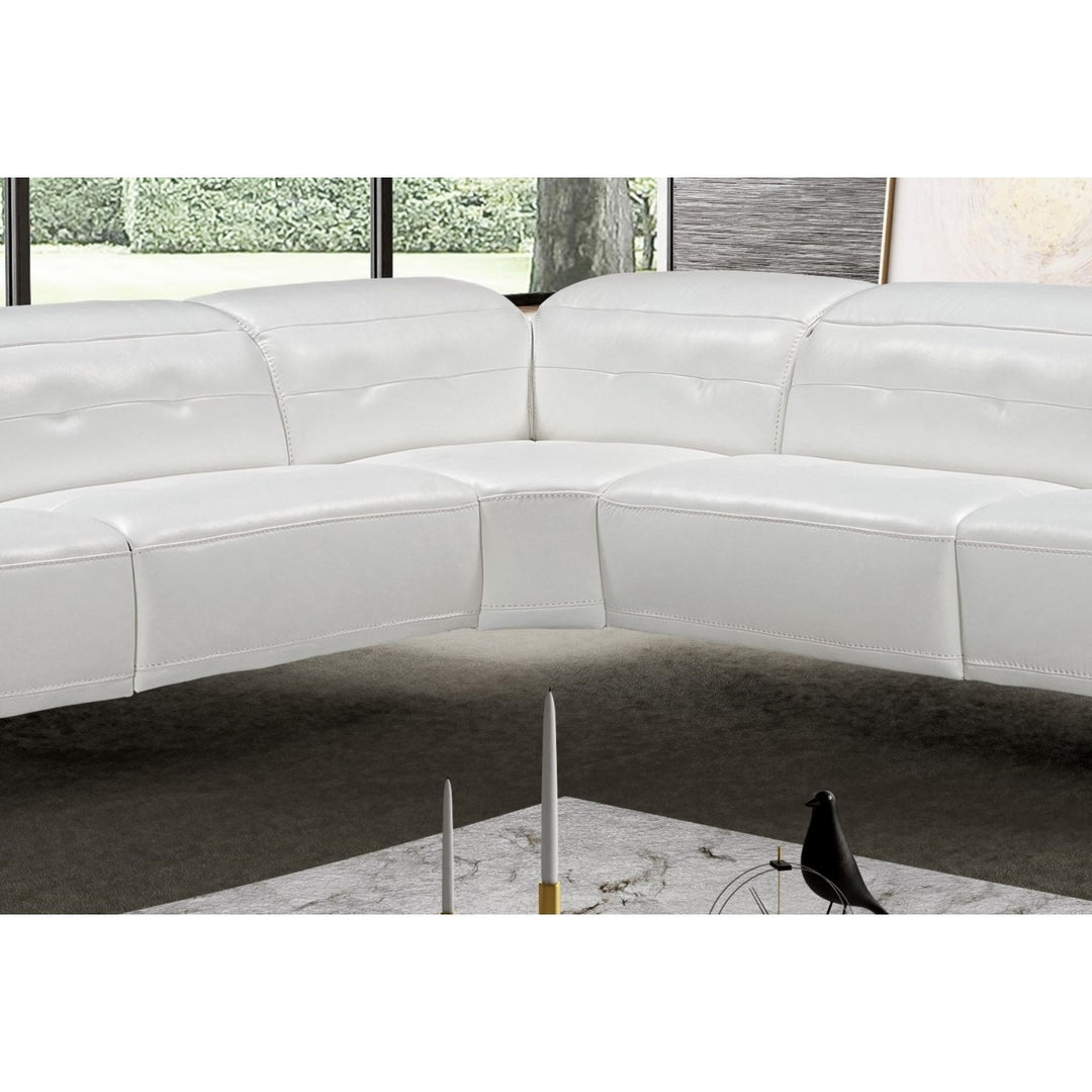 PB-26 Nicole Leather Sectional - 3 Power Recliners