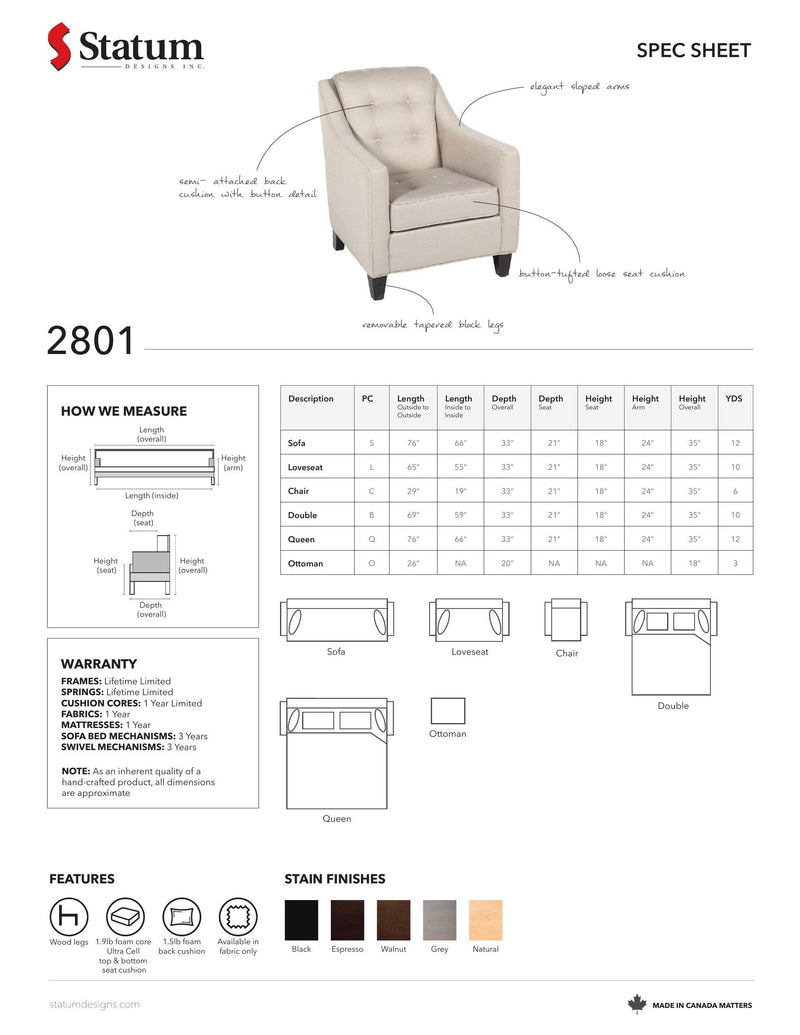 2801 Lounge Chair-Palma-Brava