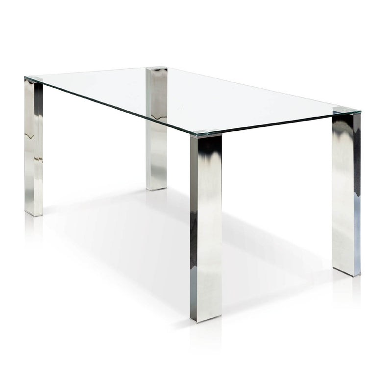 PB-02BAR Rectangular Glass Top Dining Table-Palma-Brava