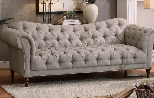 Luxury design tufted sofa