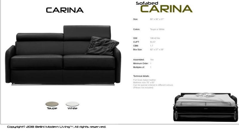 Affordable bellini sofa bed
