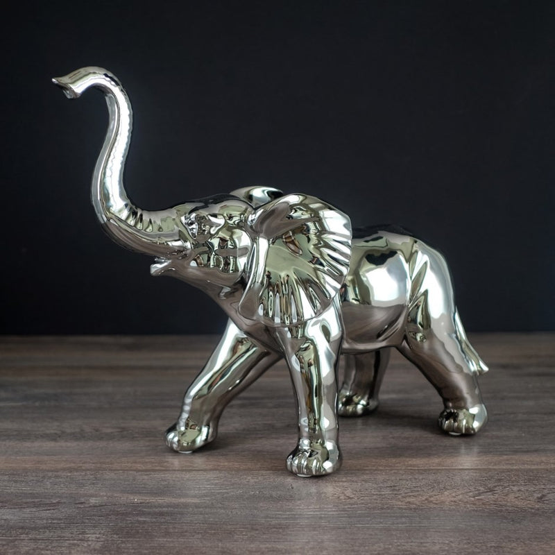 V50-265 Trunk Up Elephant Silver