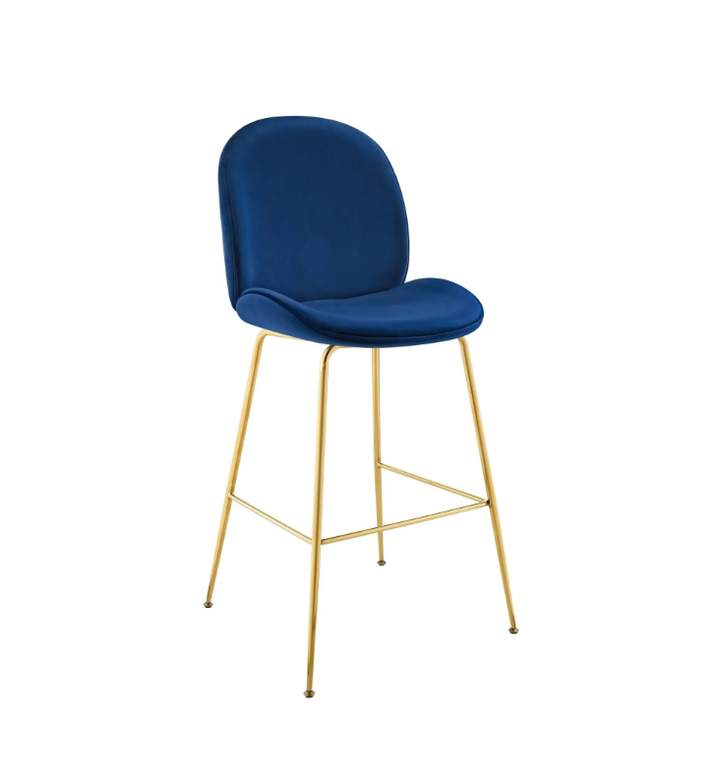 PB-28LOT Velvet Counterstool-Slim Seat - Gold