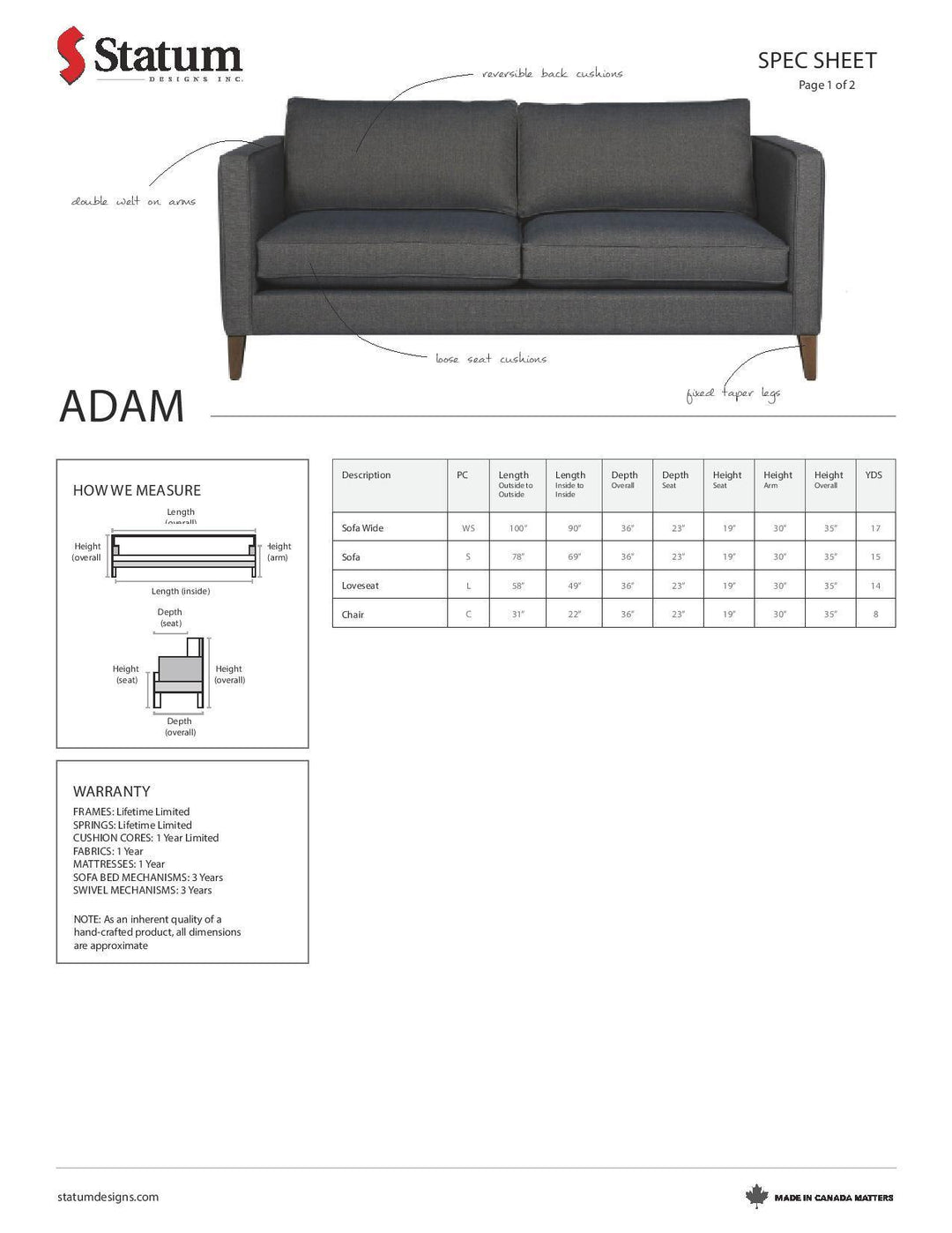 Adam Sofa-Palma-Brava