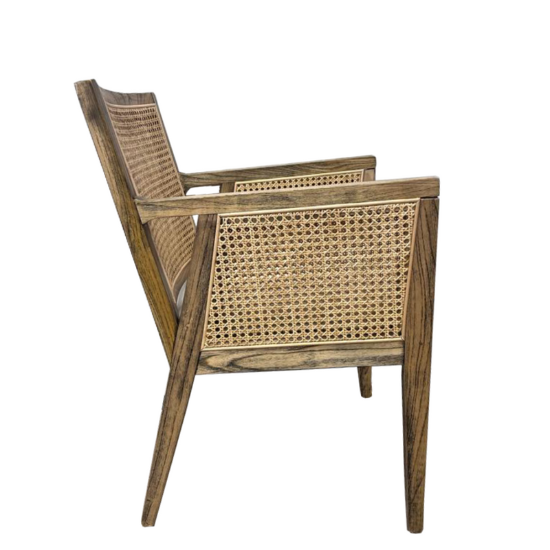 PB-28ANT Cane Dining Chair-Arm Chair