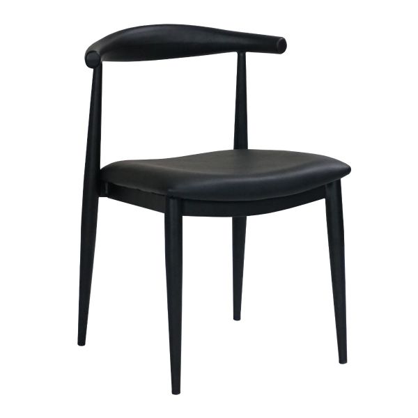 PB-20ELB Stackable Dining Chair (Metal) Black Frame