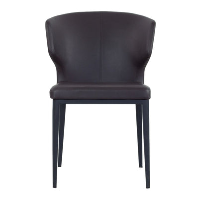 PB-20CAB Dining Chair Faux Leather -Black Leg