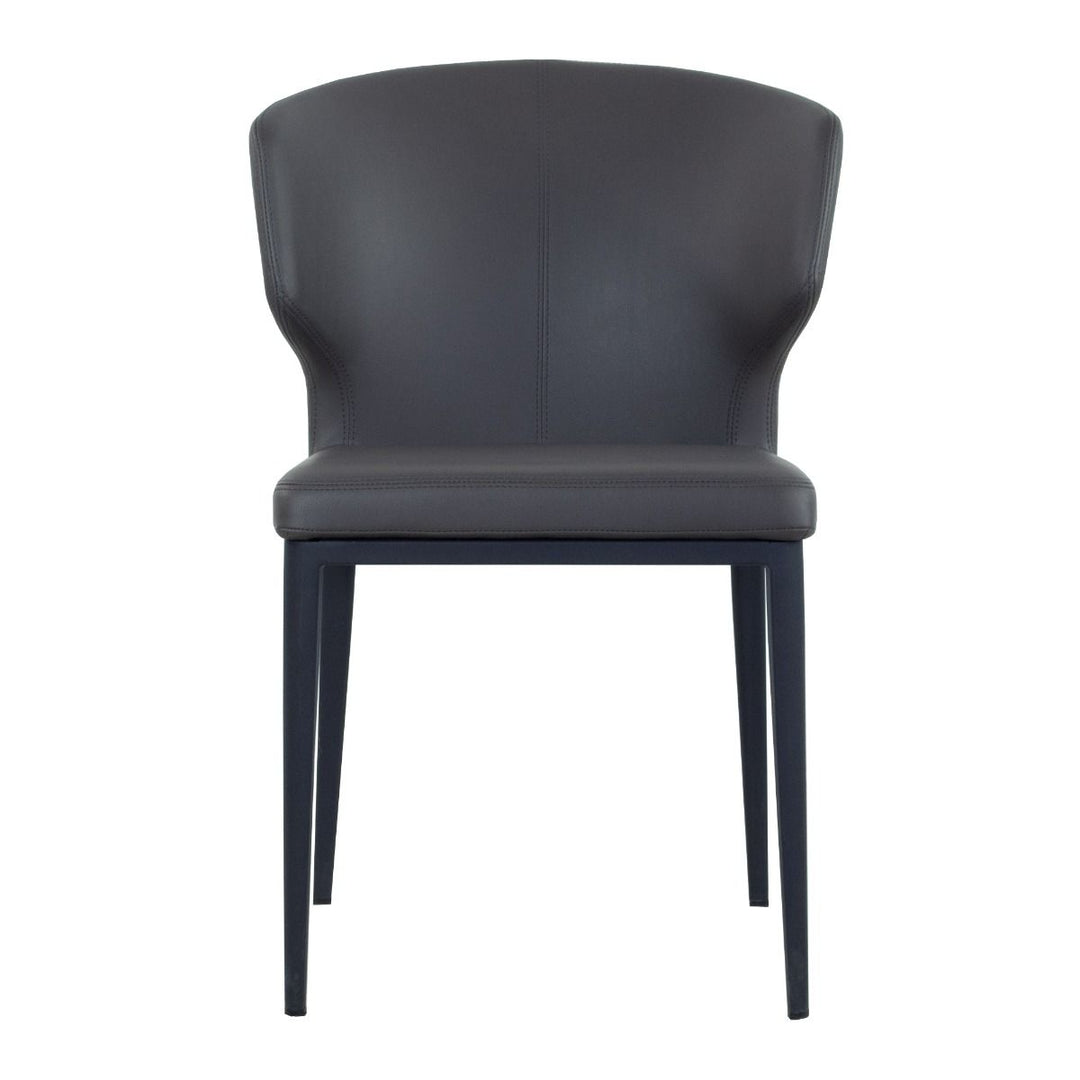 PB-20CAB Dining Chair Faux Leather -Black Leg