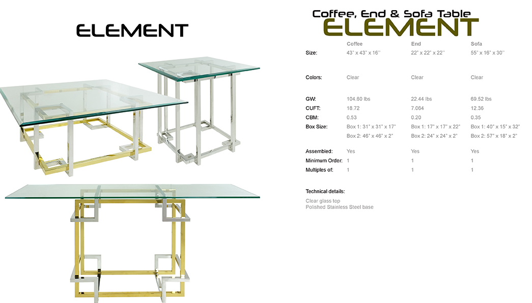 durable element console table