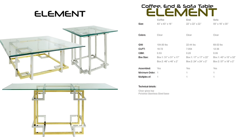 durable element console table