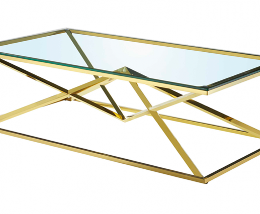 PB-22NAR Gold Coffee Table-Palma-Brava