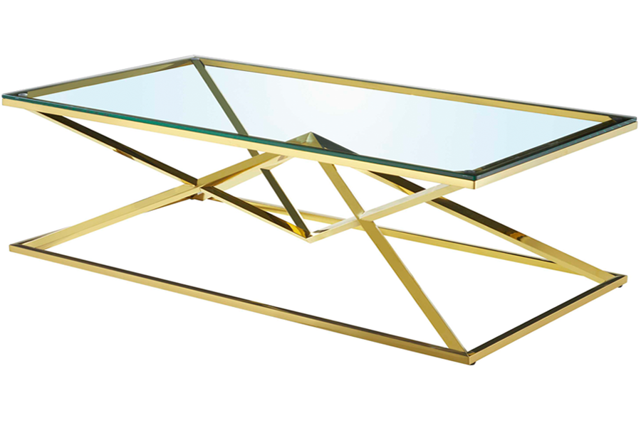 PB-22NAR Gold Coffee Table-Palma-Brava