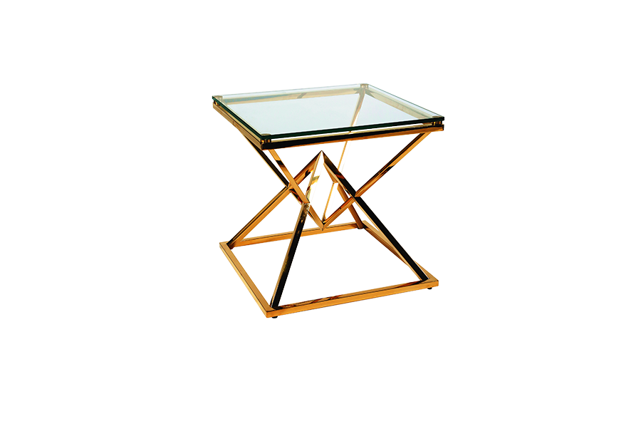 PB-22NAR End Table- Gold-Palma-Brava