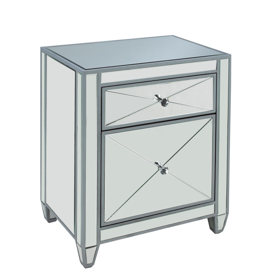 PB-11-100642 2 Drawer Mirror Night Stand