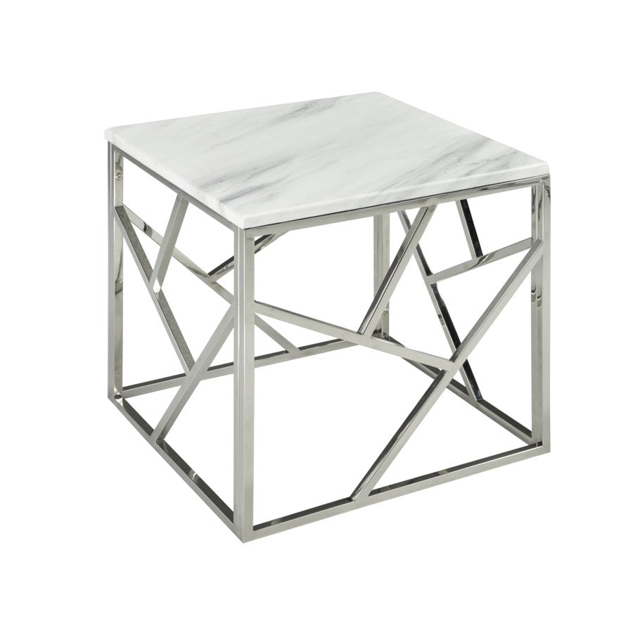 PB-11CAR End Table- Faux Marble